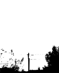 Minimal Black Silhouette for Graphic and Creative Projects