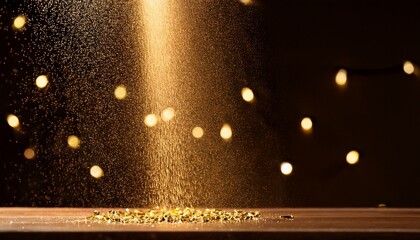 Obraz premium Golden Celebration Shower