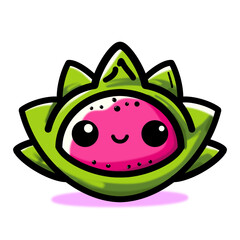 vector illustration of a dragon fruit