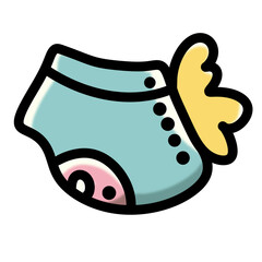 vector illustration of a fish