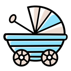 vintage carriage vector illustration