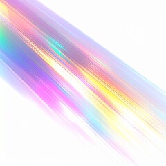 Obraz premium Diagonal Swath of Light Pink Purple Yellow and Blue on White