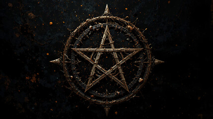 Reversed Pentagram symbol, Satanic sign