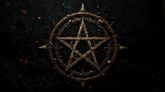 Reversed Pentagram symbol, Satanic sign