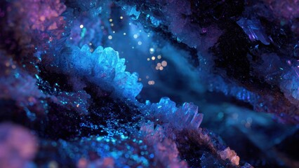 Fototapeta premium Glow In The Dark Crystals