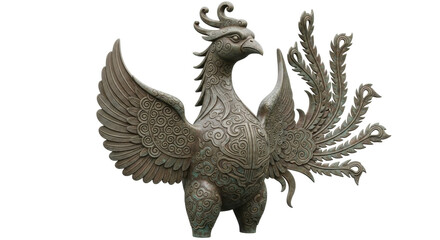 Fototapeta premium Ornate Phoenix Statue