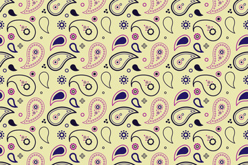 Sketching repetition, bohemian fabric. Damask paisley by tissue flower. Leaf surreal, wrapping curve.