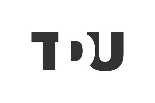 TDU logo design. Initial letter T D U bold font style for tech startups, consulting, corporate branding. Creative company name, headlines typography identity, trendy logotype.