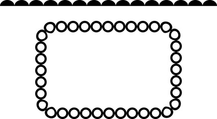 vector frames black on a white background, clipart