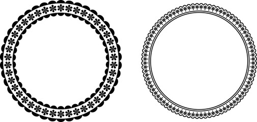 vector frames black on a white background, clipart