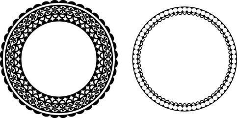 vector frames black on a white background, clipart