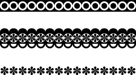 vector frames black on a white background, clipart