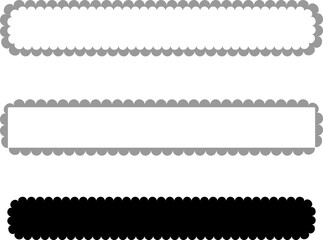 vector frames black on a white background, clipart