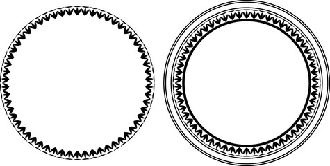 vector frames black on a white background, clipart