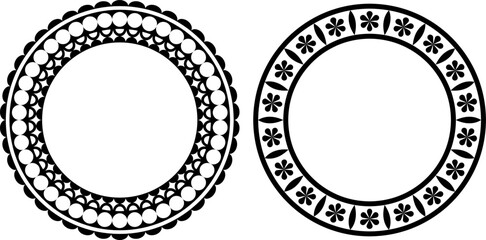 vector frames black on a white background, clipart