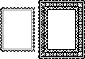 vector frames black on a white background, clipart