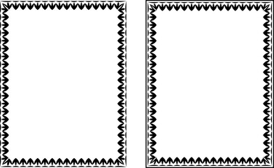 vector frames black on a white background, clipart