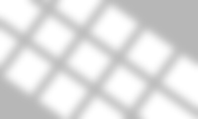 Window shadow overlay effect on transparent background. Blurred sunlight shadows for interior mockup, natural light backdrop for product presentation. PNG