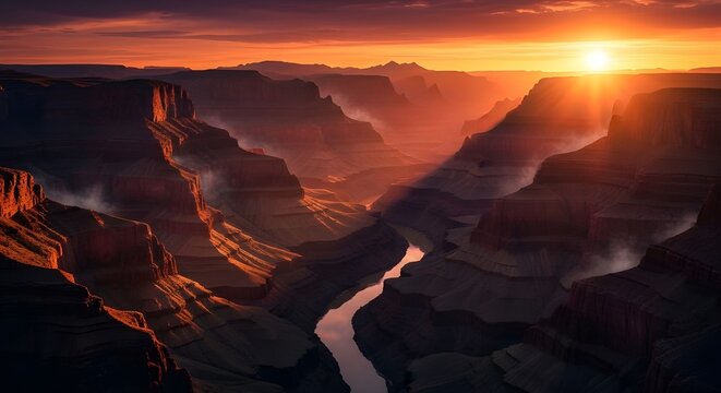 Fiery Sky Over Fantasy Canyon