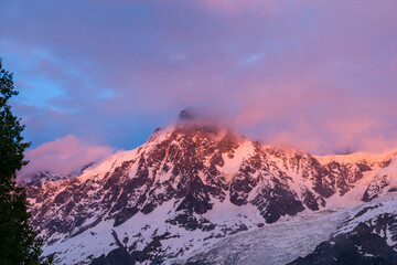 Soft Pink And Lavender Sunrise