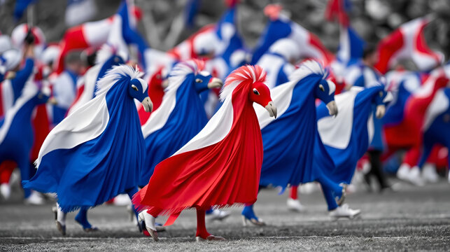 Fanions bleu blanc rouge