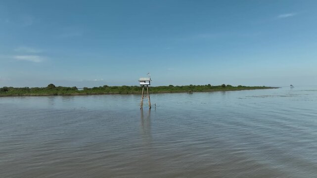 Scenic view of Tonle Sap lake Cambodia