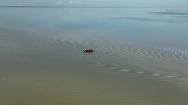 Scenic view of Tonle Sap lake Cambodia