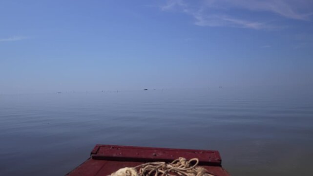 Scenic view of Tonle Sap lake Cambodia