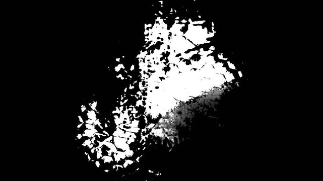 abstract grunge brush texture effect on alpha background