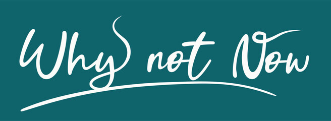 Why not Now slogan, tees art, grunge street urban style quote typography. Urban graffiti typography slogan print, hand draw art grunge, Tees graphics print design.eps © Sukman