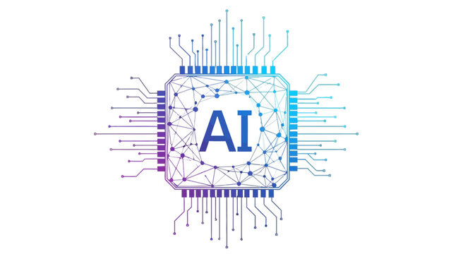Artificial Intelligence Circuit Board.