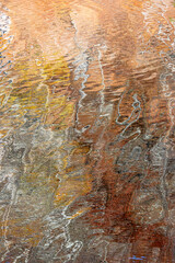Naklejka premium abstract water reflection art with sky signature backdrop