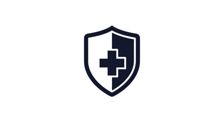 Obraz premium Medical Shield Protection Health Symbol.