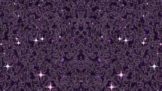 Seamless vintage lavender flower field pattern in purple and pink tones under sunlight