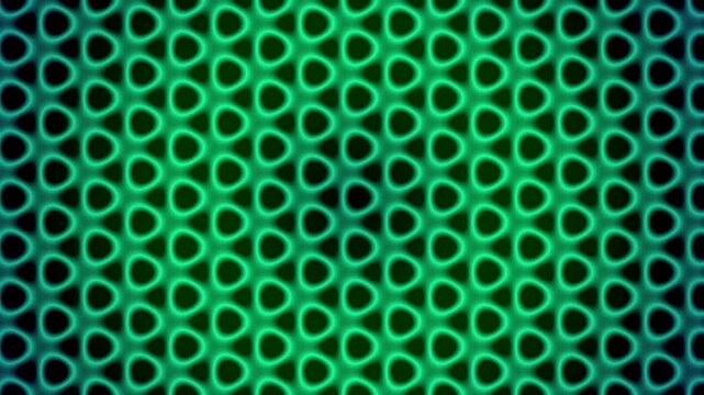 Abstract neon greenteal morphing grid pattern VJ Loop background animation Seamless vibrant digital art
