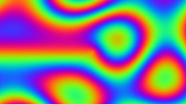 Seamless vibrant VJ Loop Abstract psychedelic rainbow liquid texture flow for events branding and modern design projects
