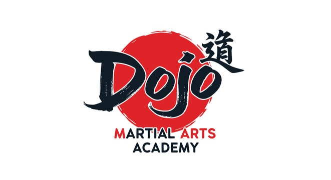 Dojo Martial Arts Academy logo with Japanese character.