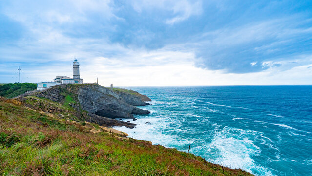 Lighthouse at Cabo Mayor, Santander, Spain