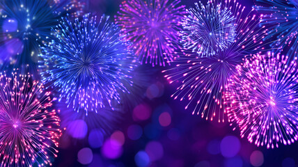 花火の動画｜キラキラ輝く背景素材