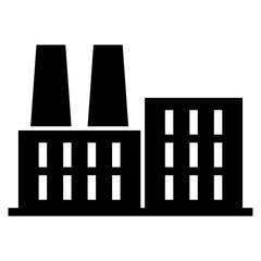 vector illustration of a factory