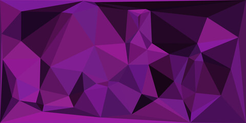 Fototapeta premium Purple Low Poly Abstract Background – Modern Geometric Polygonal Vector Texture