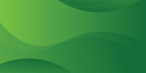 Fototapeta premium Abstract green wavy background. Vector eps10
