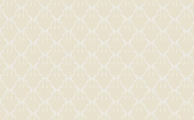 ベージュのリボンパターン背景_横