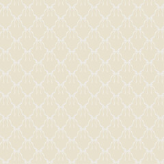 ベージュのリボンパターン背景_正方形