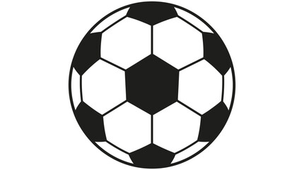 Obraz premium Soccer Ball d flat vector isolated white background