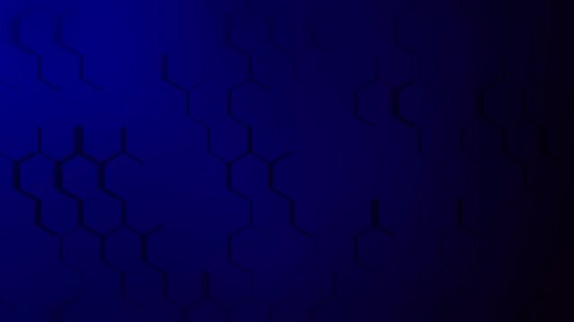 Dynamic dark blue and black gradient background with subtle abstract hexagonal pattern, creating a modern futuristic digital technology concept wallpaper or banner design