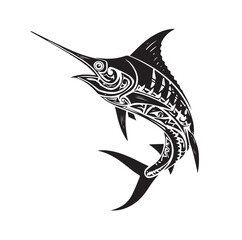 marlin fish vector,