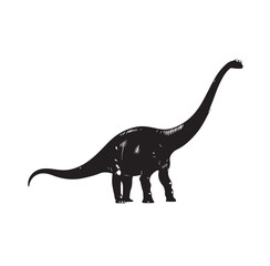 brontosaurus vector