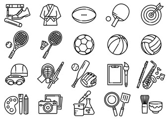 部活・クラブ活動アイコン01　Club Activity Icons