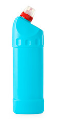 One toilet cleaner in bottle isolated on white